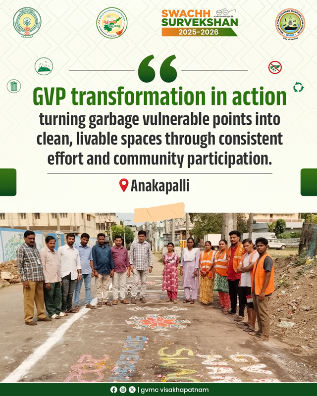 Greater Visakhapatnam Municipal Corporation’s cleanliness mission